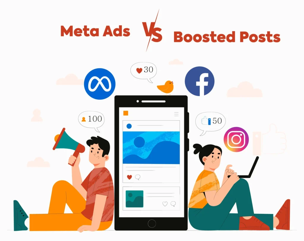 Meta Ads vs. Boosted Posts: What Actually Grows Your Business?